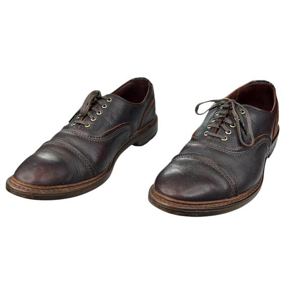 Allen Edmonds Men’s Overlord Brown Leather Cap Toe Oxford Size US 10 D main image 4